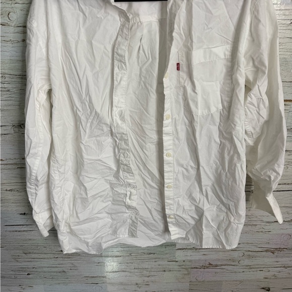 Levi's Cream Collared Shirt button down white size xs - Picture 2 of 6